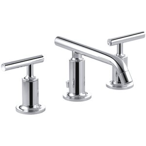 Puristu00ae Widespread Double Handle Bathroom Faucet with Drain Assembly