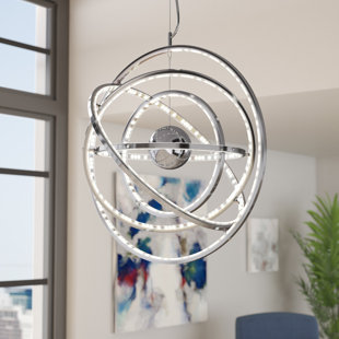 Go to store & view more images Dematteo Saturn 1-Light Globe Pendant by Latitude Run