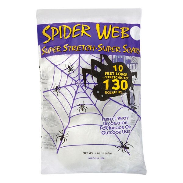 Super Stretch Spider Web Black Covers 165 Square Feet 