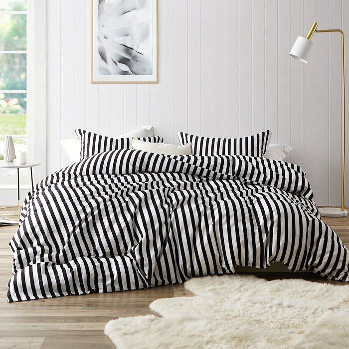 Wrought Studio Dunstable Striped Duvet Cover Set Wayfair