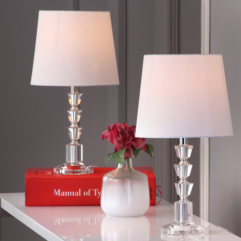 wayfair glass table lamps