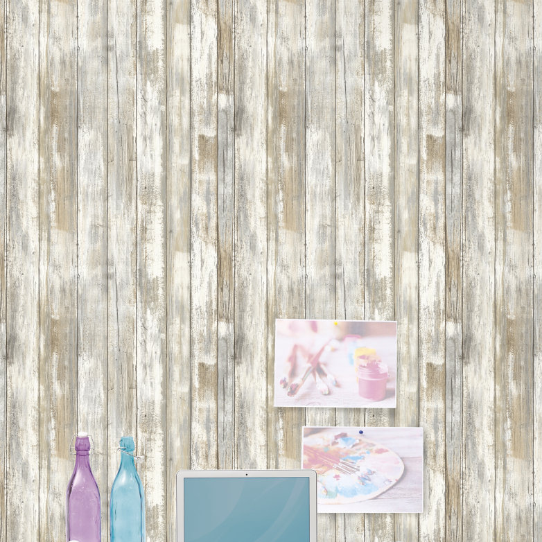 Room Mates L And Stick 16 5 X 20 Wood Distressed Roll L And Stick 16 5 X 20 Wood Distressed Roll Wallpaper