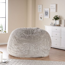 extra large faux fur bean bag chair