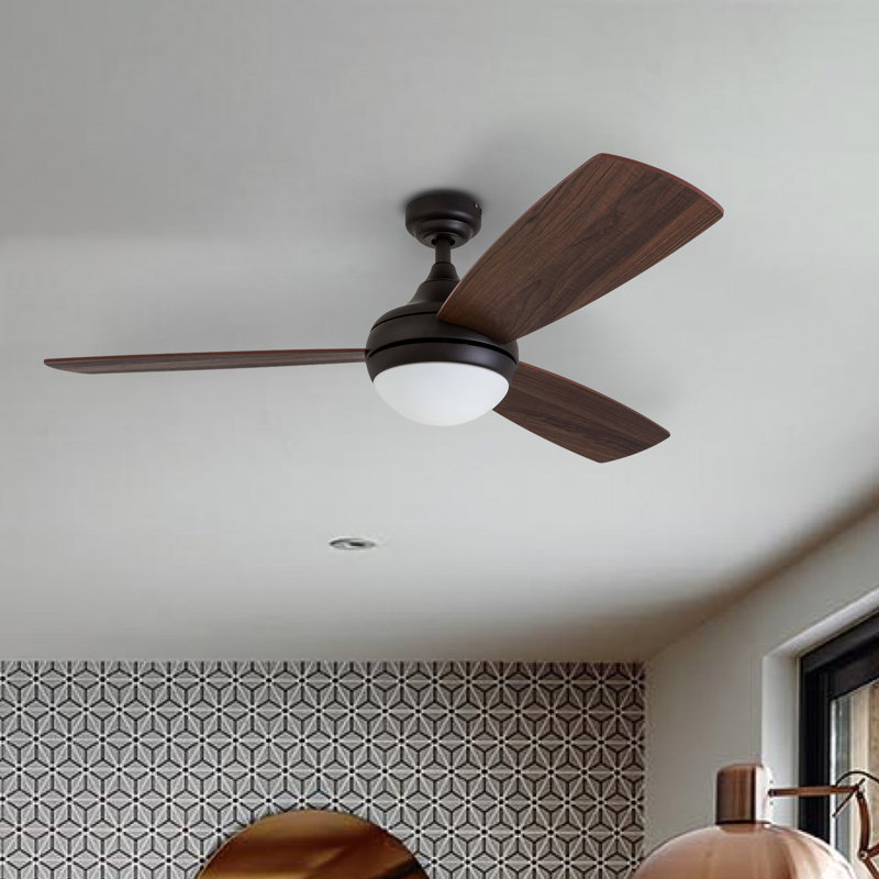 52 Alyce 3 Blade Propeller Ceiling Fan With Remote Control And Light Kit Included Reviews Joss Main