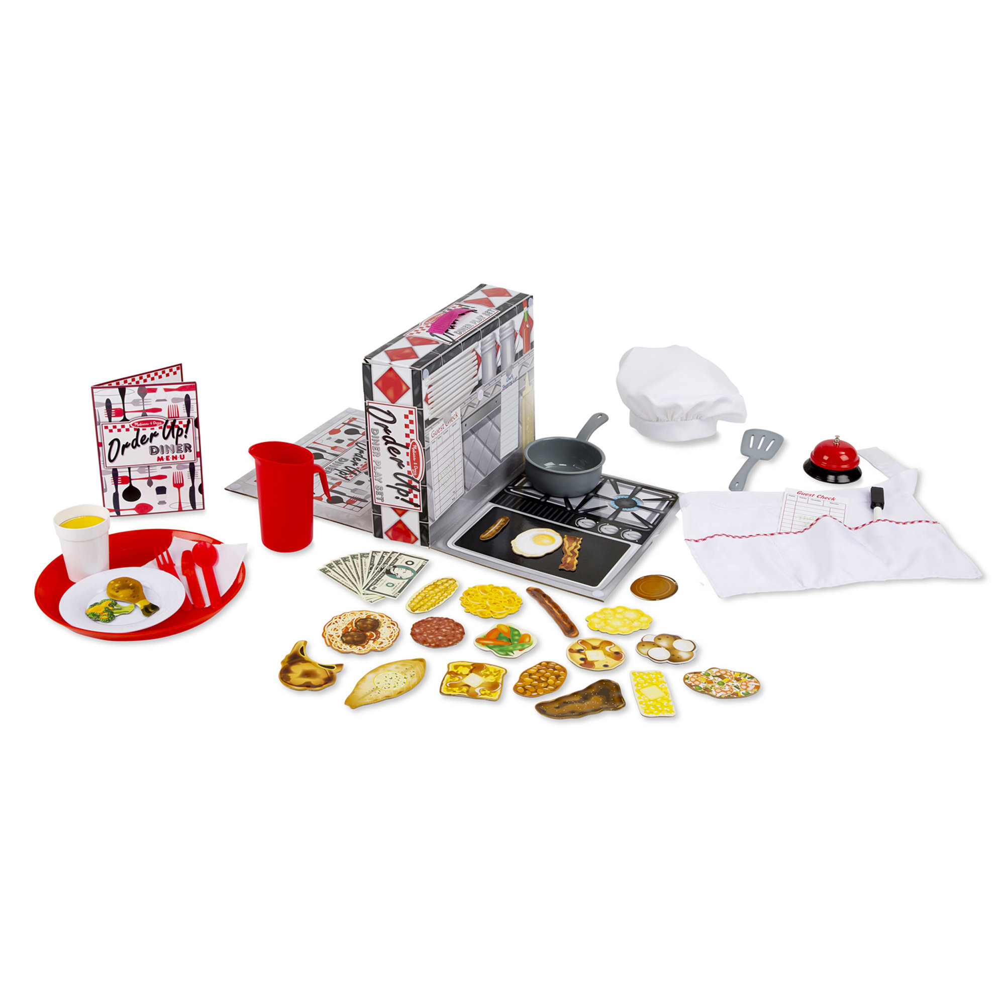 Melissa Doug Order Up Diner Play Kitchen Set Reviews Wayfair