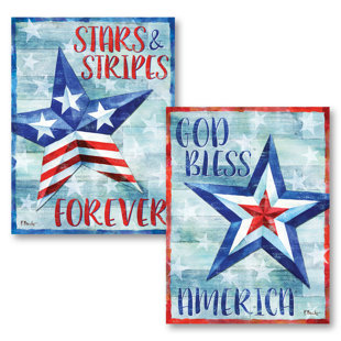 Independence Day Watercolor Painting Wall Art You Ll Love In 2020