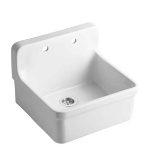 Gilford 24 X 22 9 1 2 Wall Mount Top Single Bowl Kitchen Sink Gilford 24 X 22 9 1 2 Wall Mount Top Single Bowl Kitchen Sink