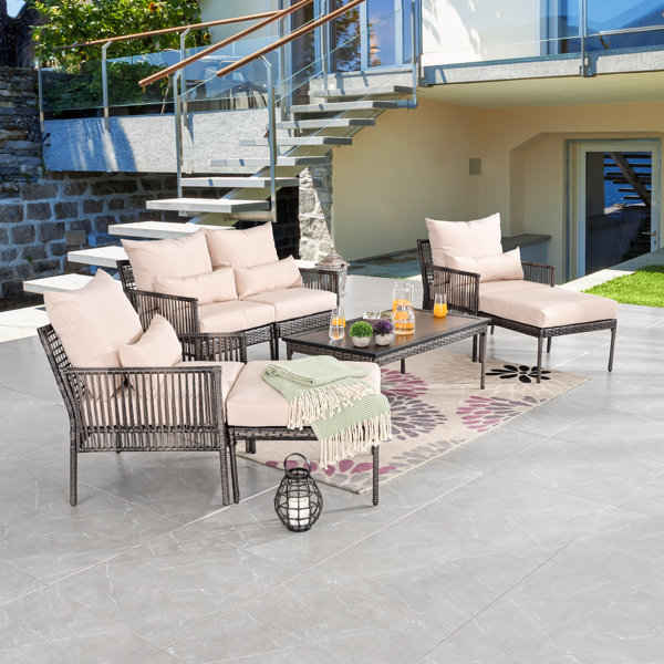 LATERN - Lot De 12 Pots De Fleurs En Osier Pour Terrasse Et Jardin