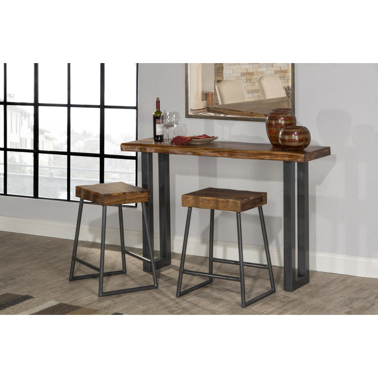 sofa table set with stools
