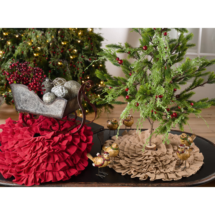 Ruffle Miniature Tree Skirt Ruffle Miniature Tree Skirt