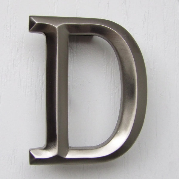 metal monogram door letters