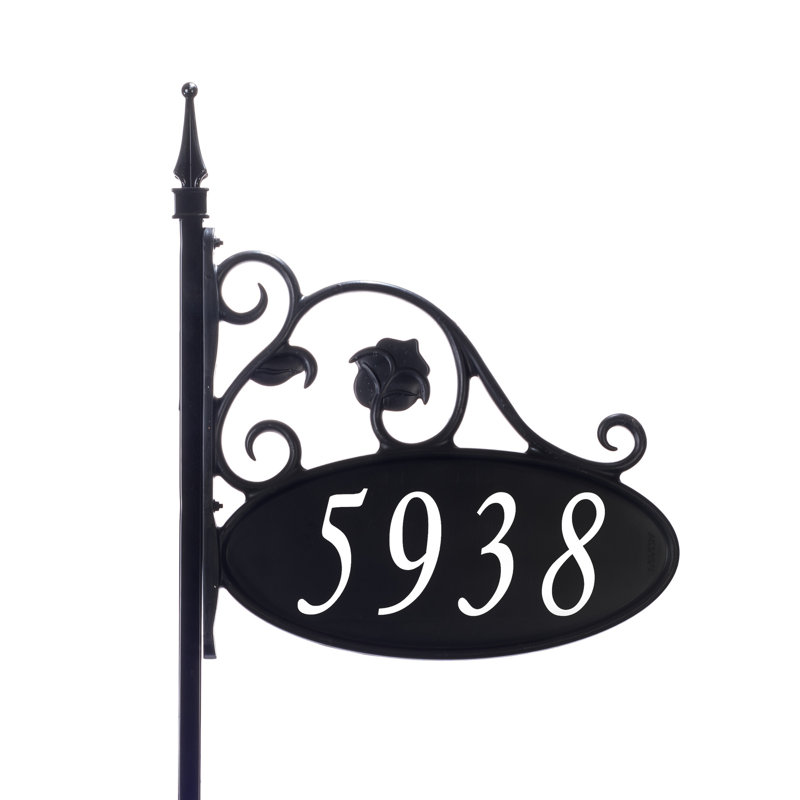 Park Place Oval 1-Line Double-Sided Reflective Address Sign