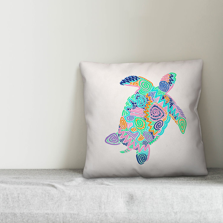 bright multi colored throw pillows