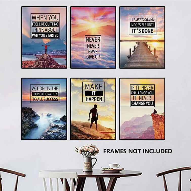 Motivational inspirational quote positive life poster picture print wall art 343