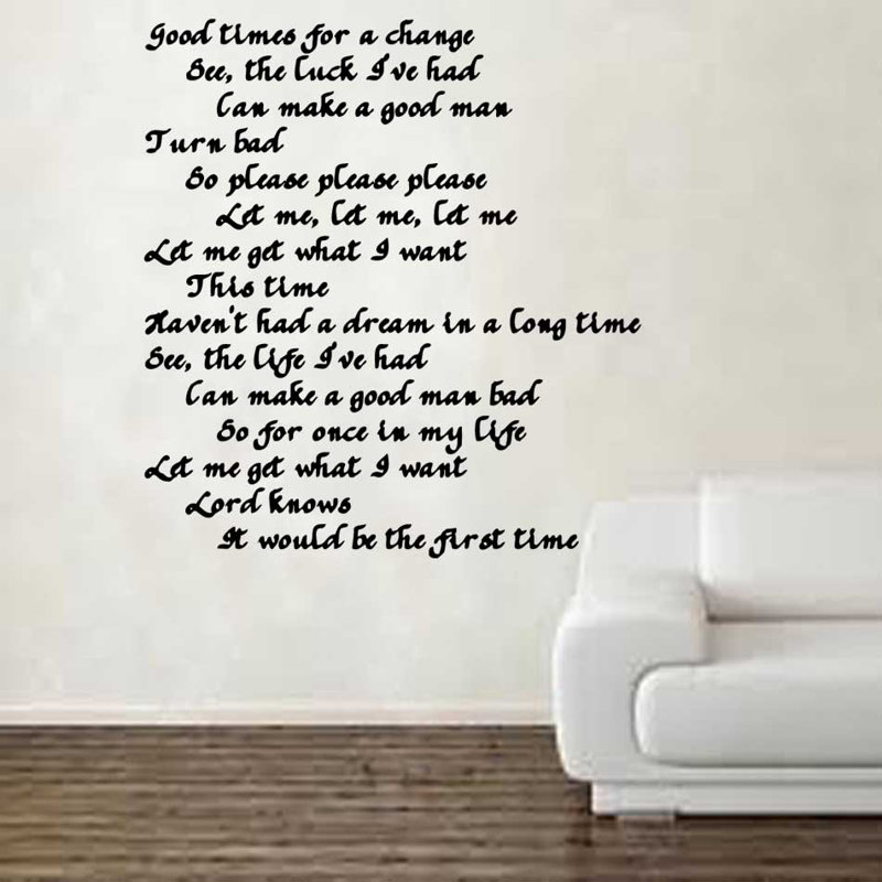 East Urban Home The Smiths Please Please Please Lyrics Decal Wall