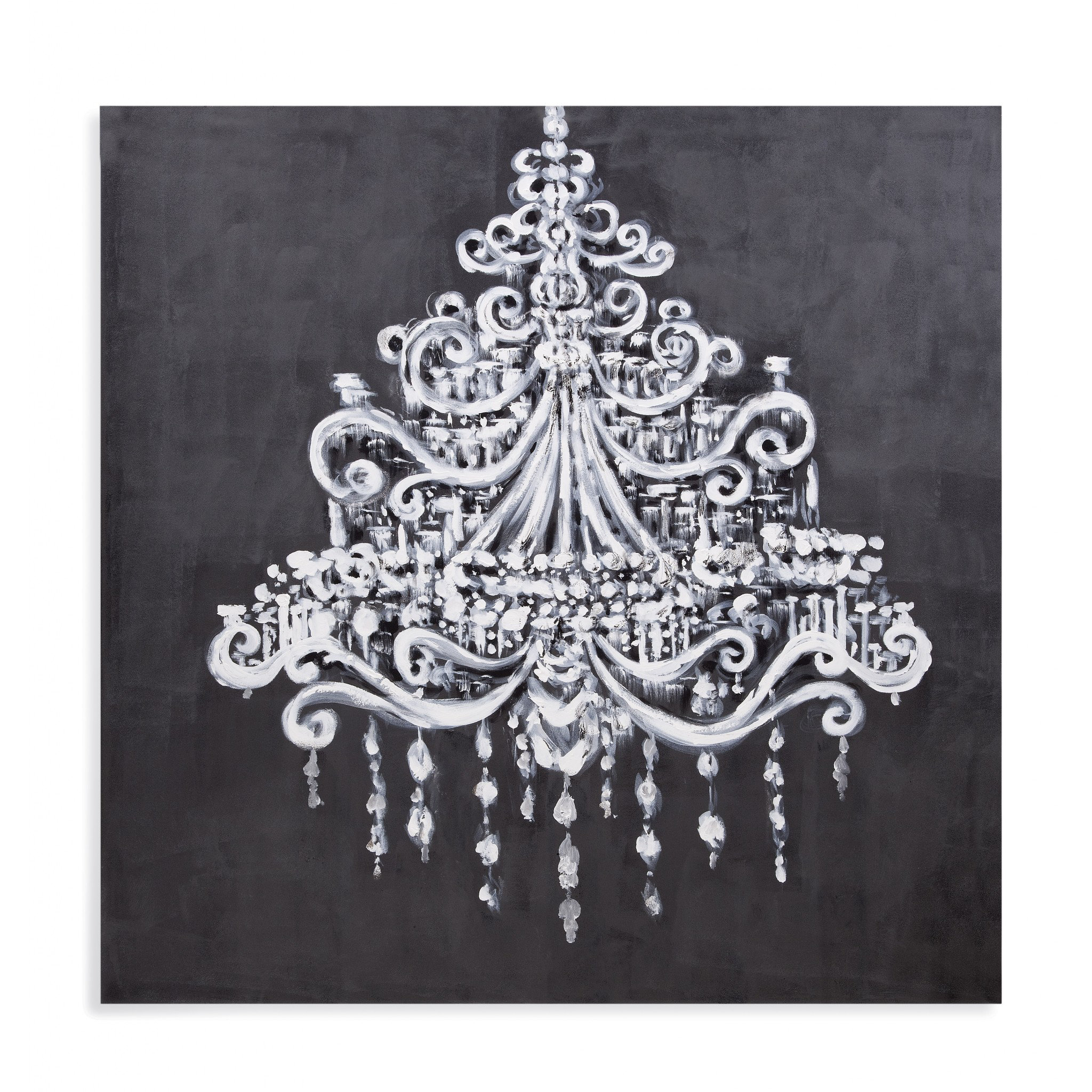 House Of Hampton Dramatic Chandelier Painting Print On Canvas Wayfair