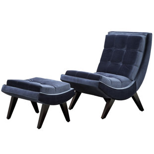Go to store & view more images Willa Arlo Interiors Andréa Lounge Chair and Ottoman