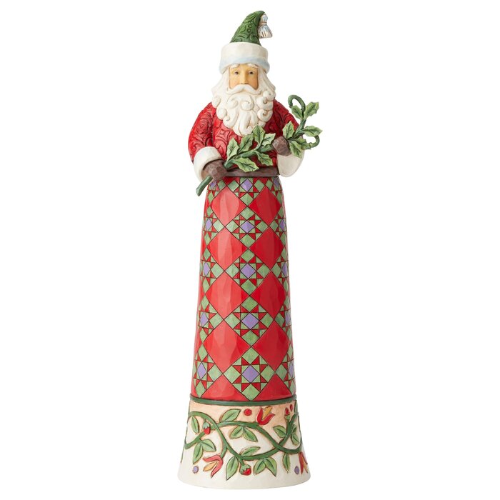 Heartwood Creek Tall Narrow Santa with Branch | Wayfair.co.uk