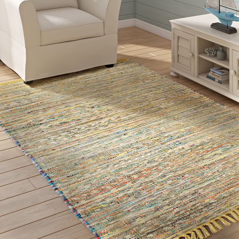 Beachcrest Home Kellerman Hand Woven Cotton Multicolor Area Rug Reviews Wayfair
