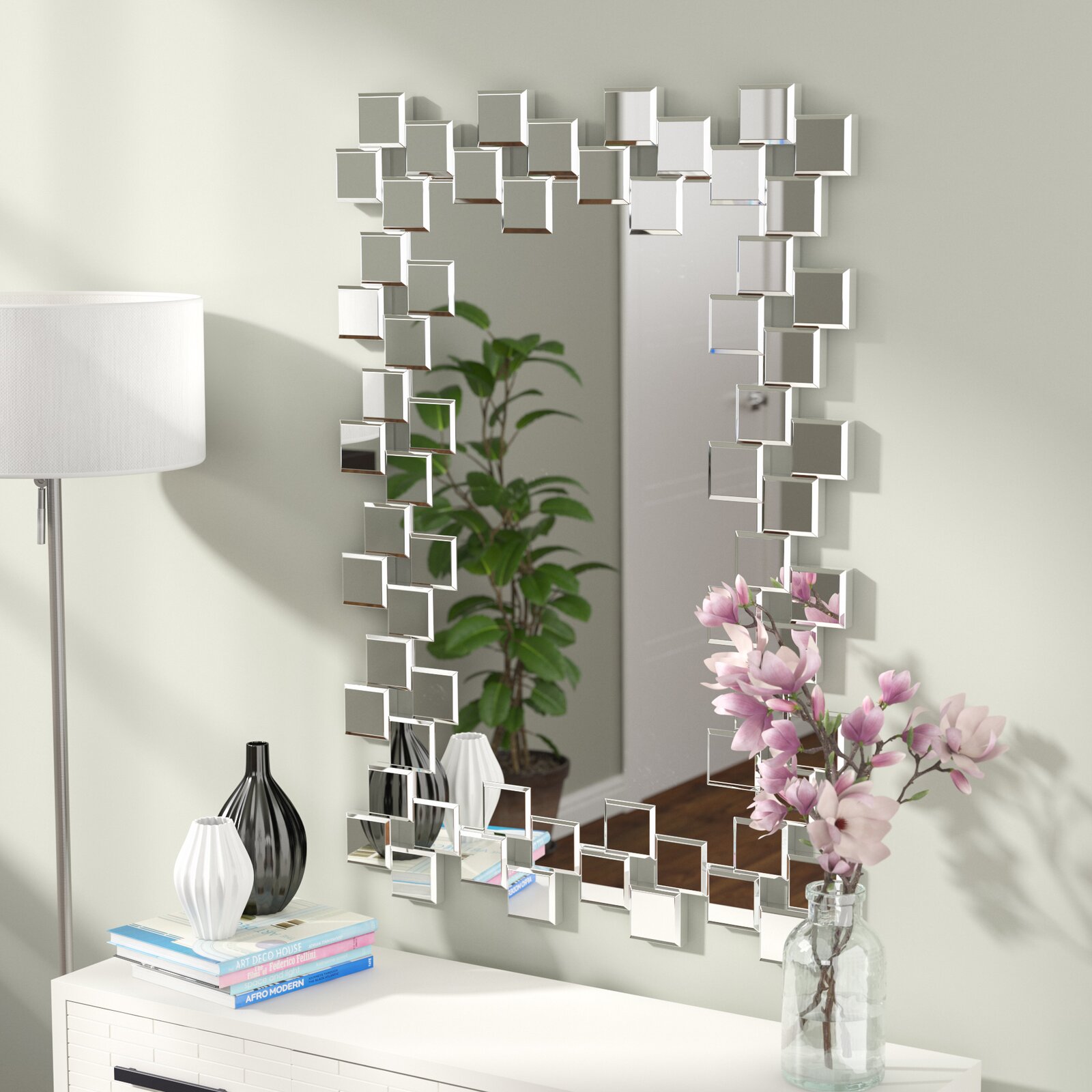 Jacobo Modern & Contemporary Accent Mirror - Glass Wall decorations