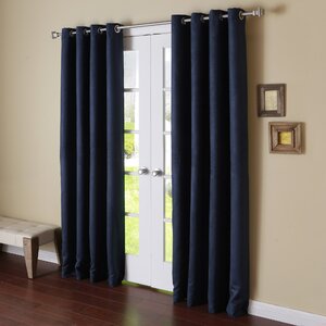 Solid Blackout Thermal Grommet Curtain Panels (Set...