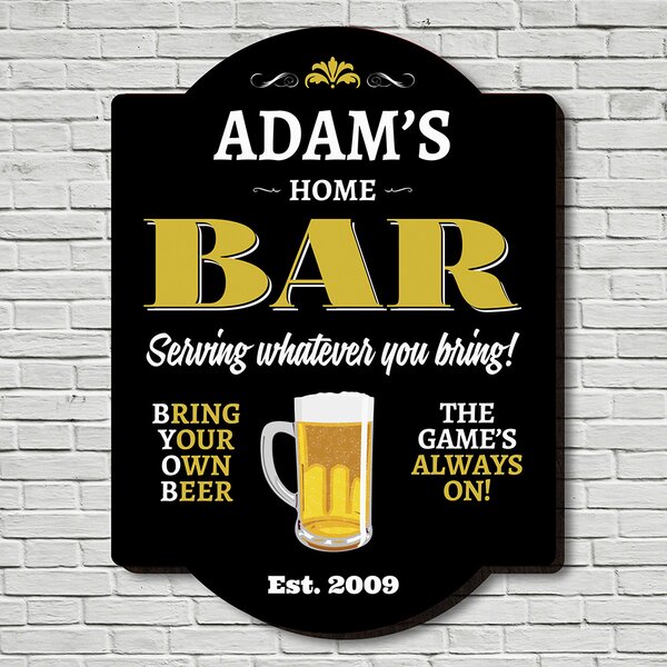 Personalized Beer Thirty Bar Sign #20 Custom Pub Man Cave Gift USA Made 