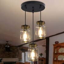 Mason Jar Lighted Wall Sconce w/ 20 mini LED lights Family Farmhouse Lighting 