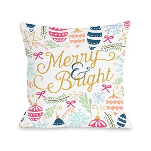 Merry & Bright Throw Pillow