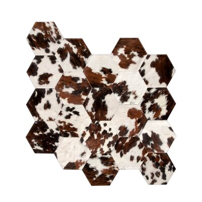 Japanese Cowhide Brownwhite Area Rug Pure Rugs