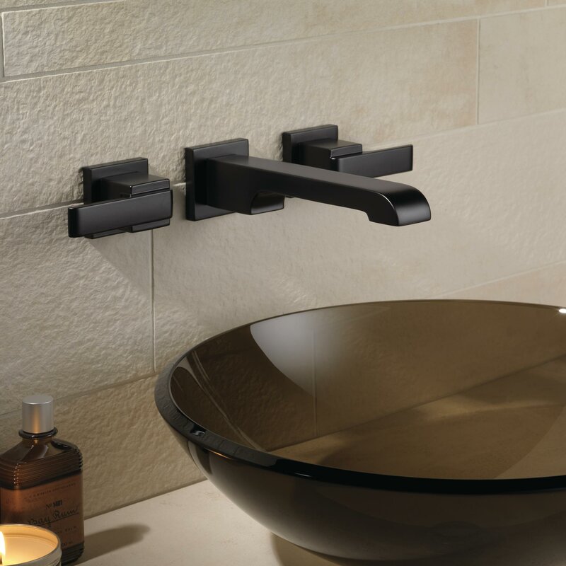 Ara Two Handle Wall Mounted Bathroom Sink Faucet Reviews Joss Main