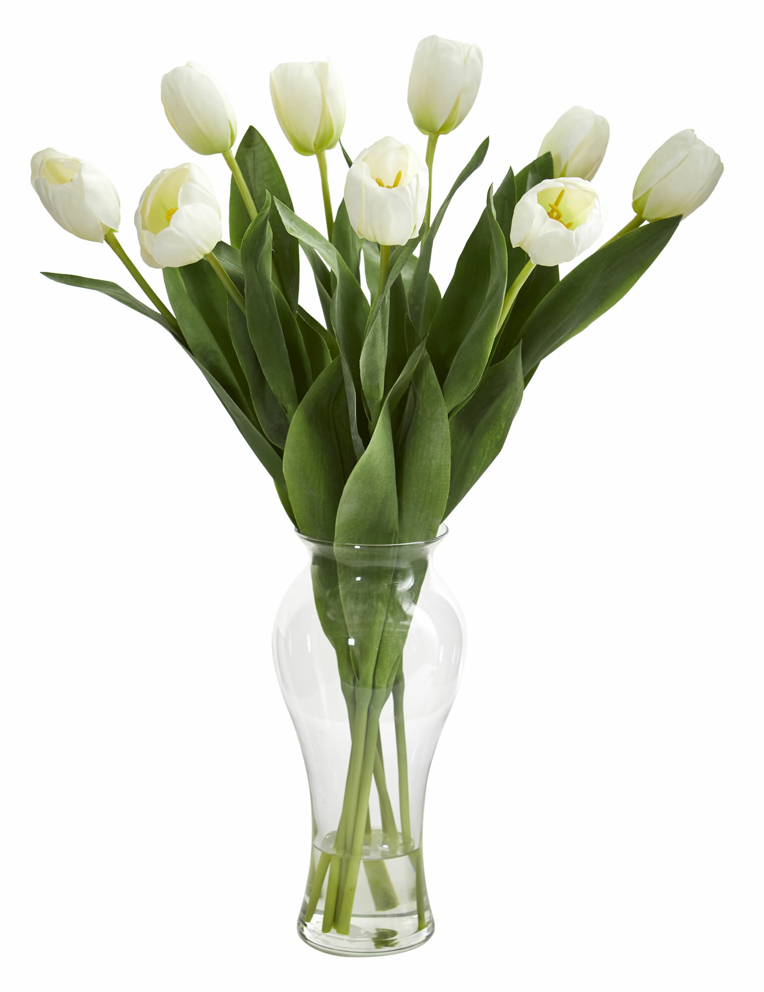 House of Hampton® Tulips Floral Arrangement in Vase & Reviews | Wayfair