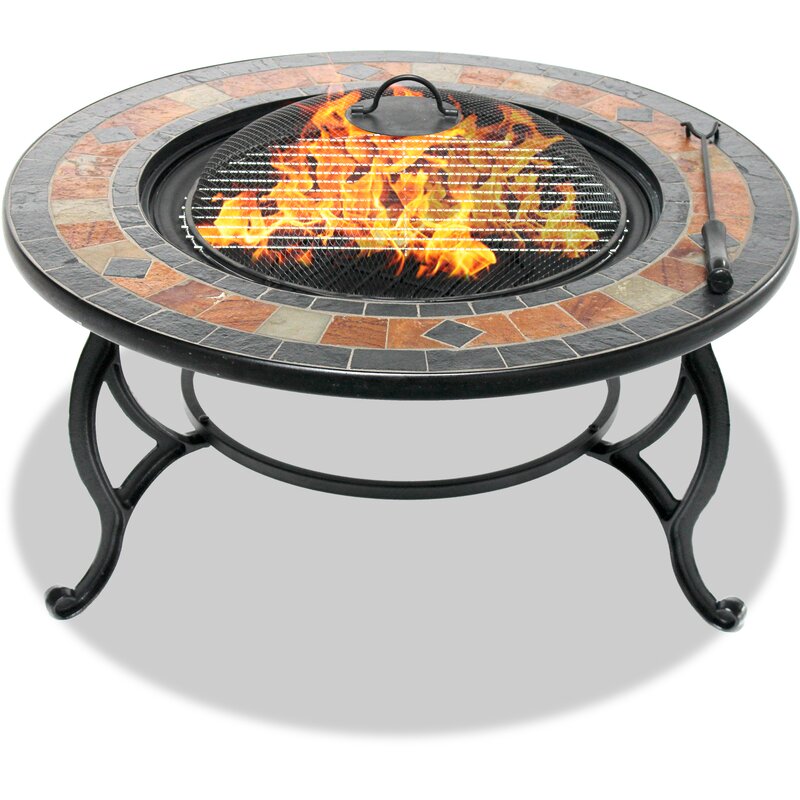 fire pit table with lid