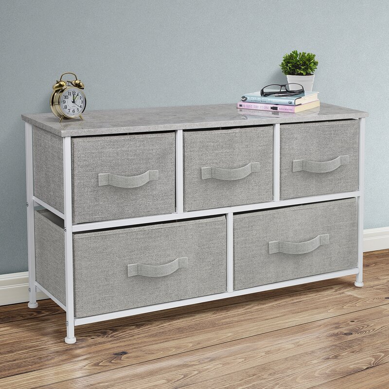 Ebern Designs Bayly 5 Drawer Dresser Reviews Wayfair