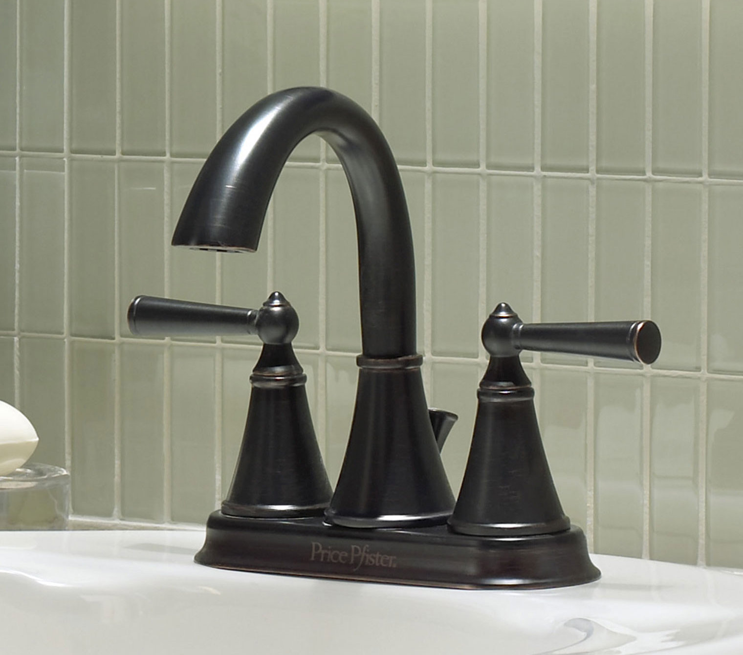 Pfister Saxton Double Handle Centerset Faucet Bathroom Faucet With