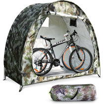 Bike Storage Tent Bicycles Mobile Garage with Zipped Door Cover Carrying Bag