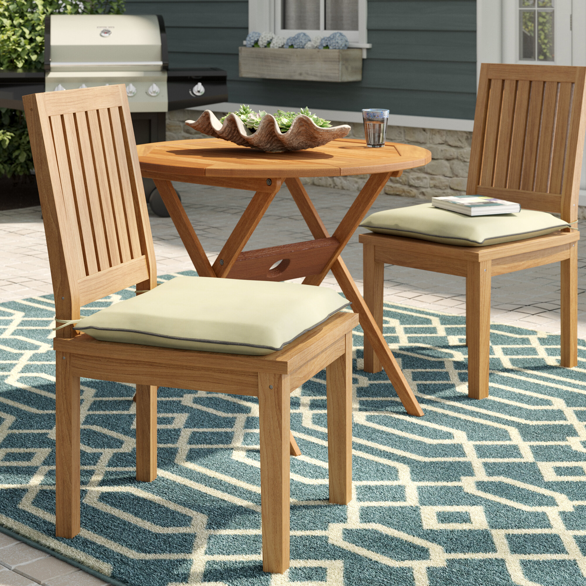 Beachcrest Home Indoor Outdoor Sunbrella Dining Chair Cushion Wayfair