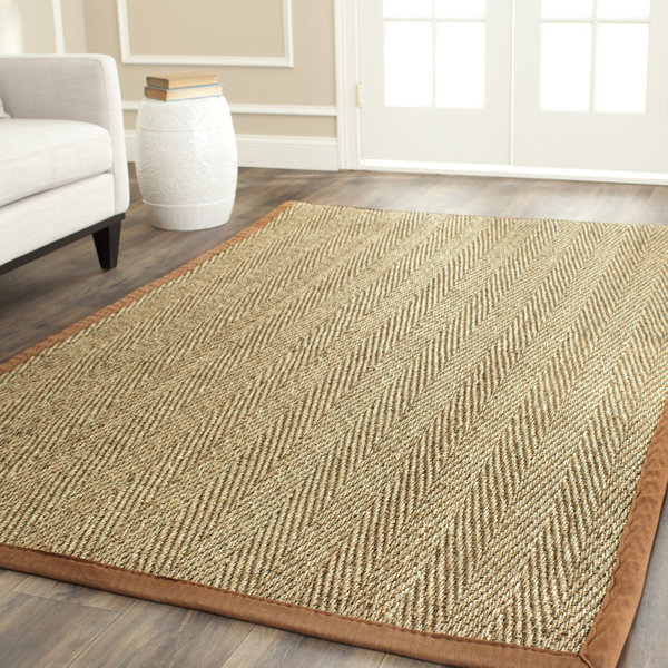 Andover Mills Jeremy Jute Sisal Brown Tan Area Rug Reviews Wayfair
