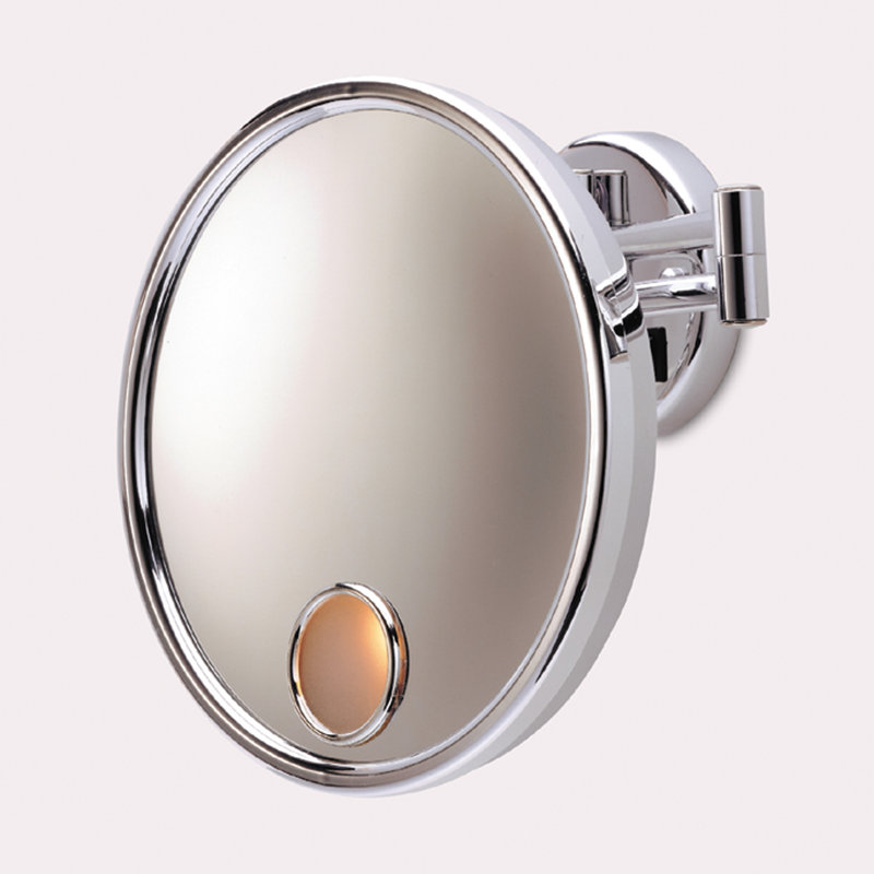 Euro Hard Wired Wall Mount Lighted Mirror