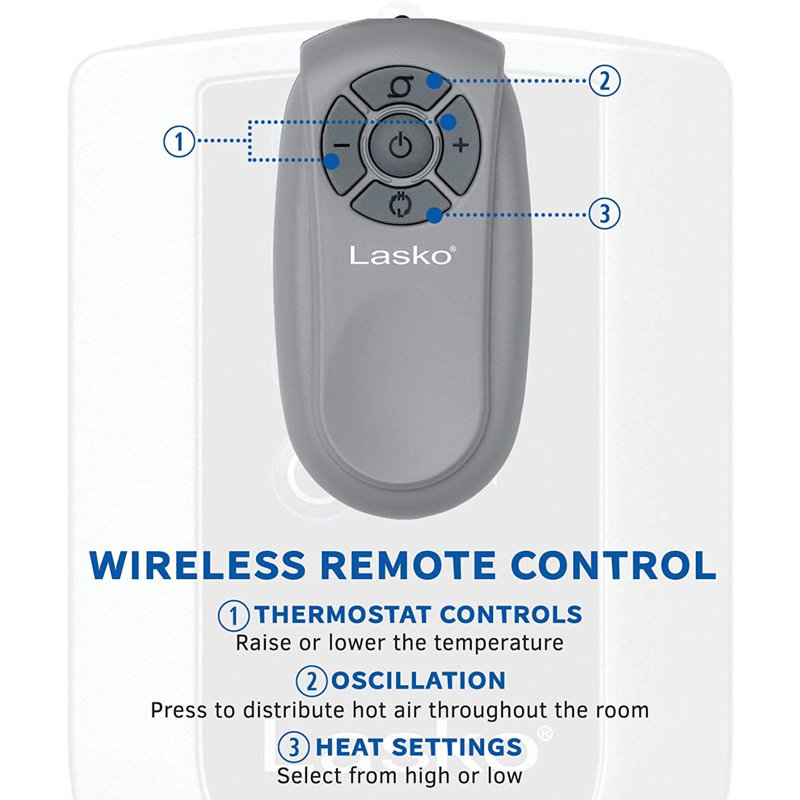 Lasko Ceramic 1 500 Watt Portable Electric Tower Heater With Remote Control Reviews Wayfair