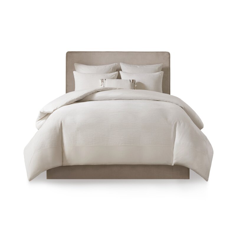 N Natori Shandong Duvet Cover Set Reviews Wayfair