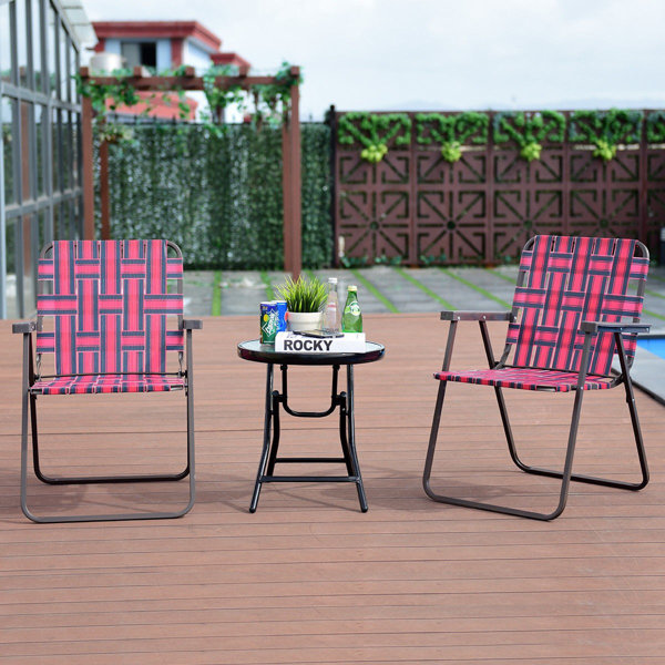 Folding Webbed Lawn Chairs Wayfair