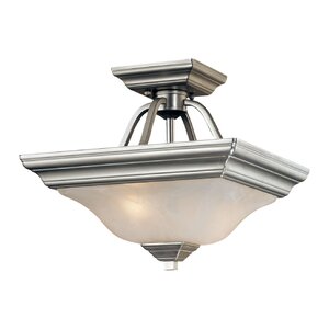 2-Light Semi-Flush Mount