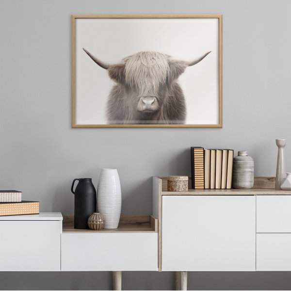 Highland Cow Print Removable Wallpaper Longhorn Wall Art Bedroom