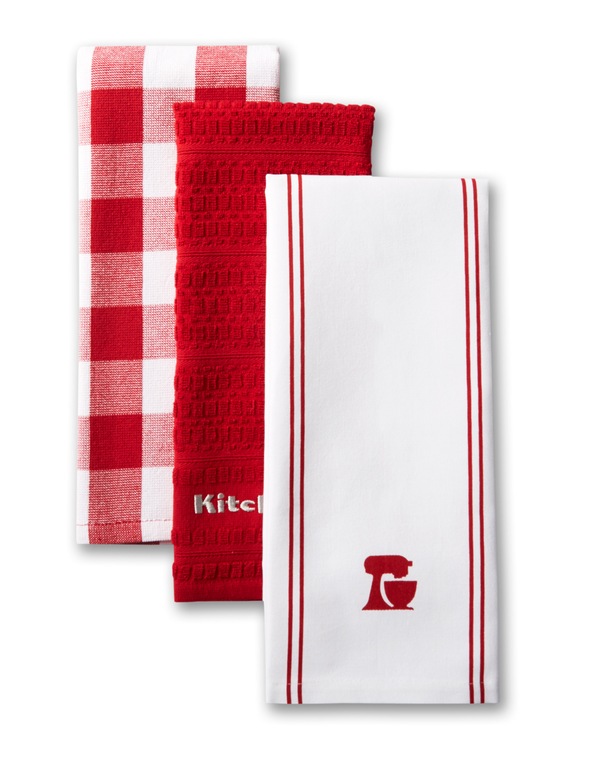 red kitchen tea towels