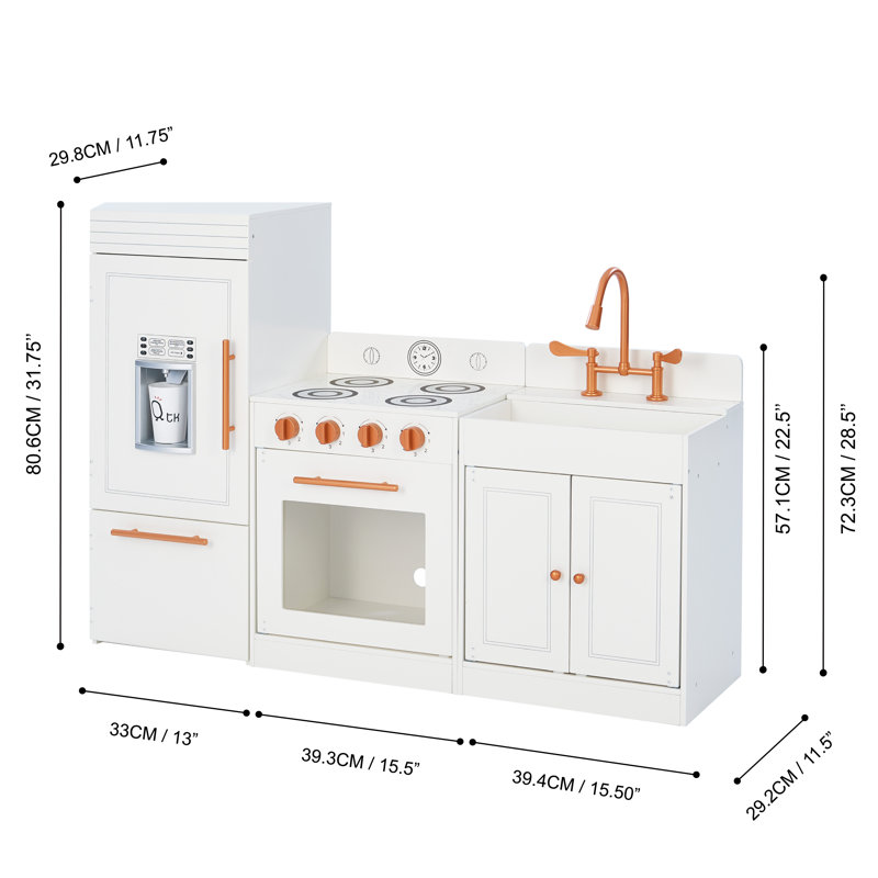 little chef paris play kitchen set