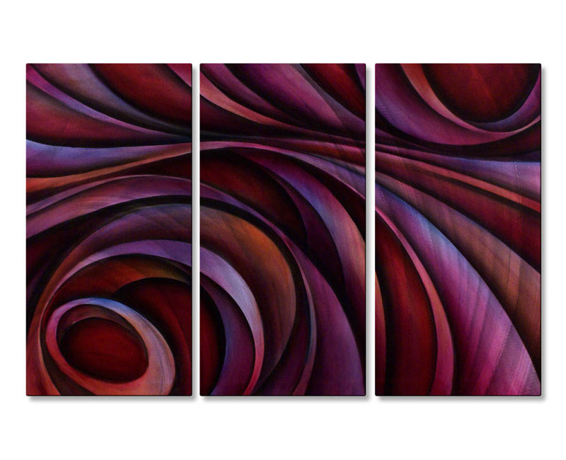 'Divided Souls' by Michael Lang 3 Piece Graphic Art Plaque Set
