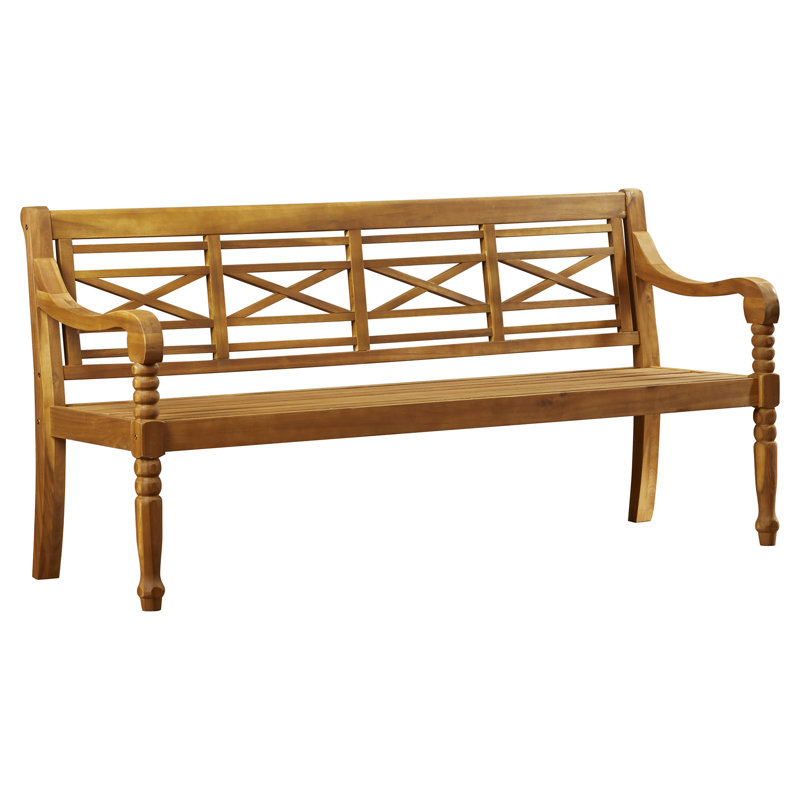 Beachcrest Home Putnam Wooden Garden Bench Reviews Wayfair