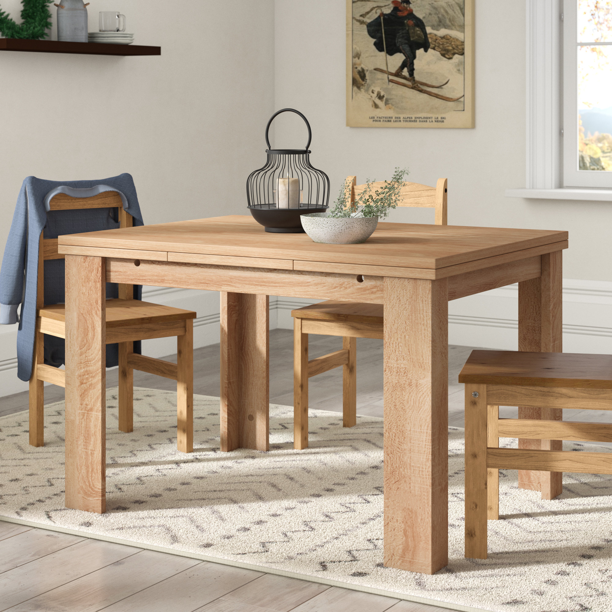 Union Rustic Clap Extendable Dining Table Wayfair Co Uk