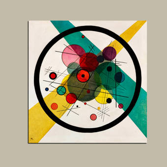 Vault W Artwork Circles In A Circle By Wassily Kandinsky Graphic Art On Wrapped Canvas Reviews Wayfair Ca