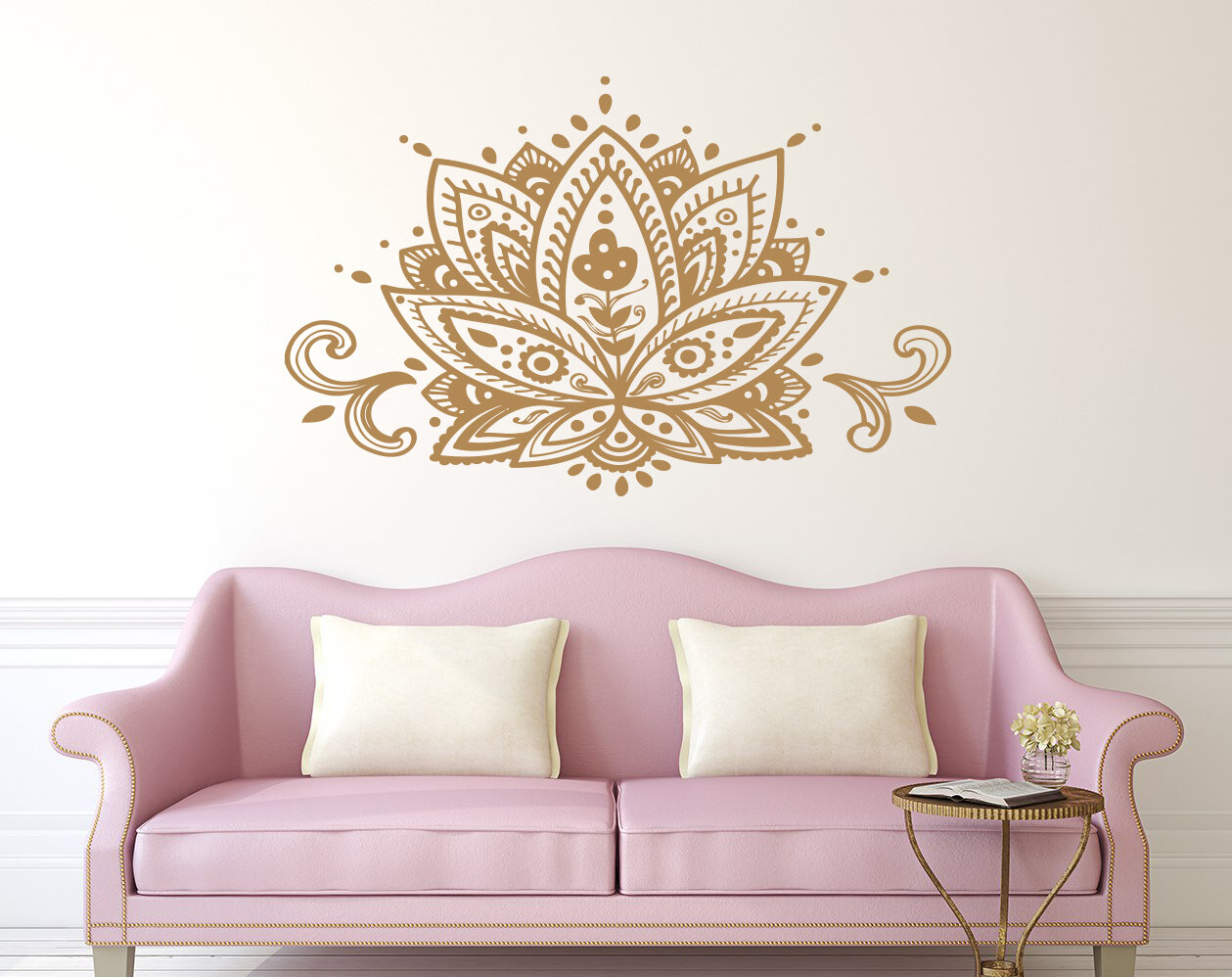 Download Decal House Mandala Lotus Flower Wall Decal Reviews Wayfair